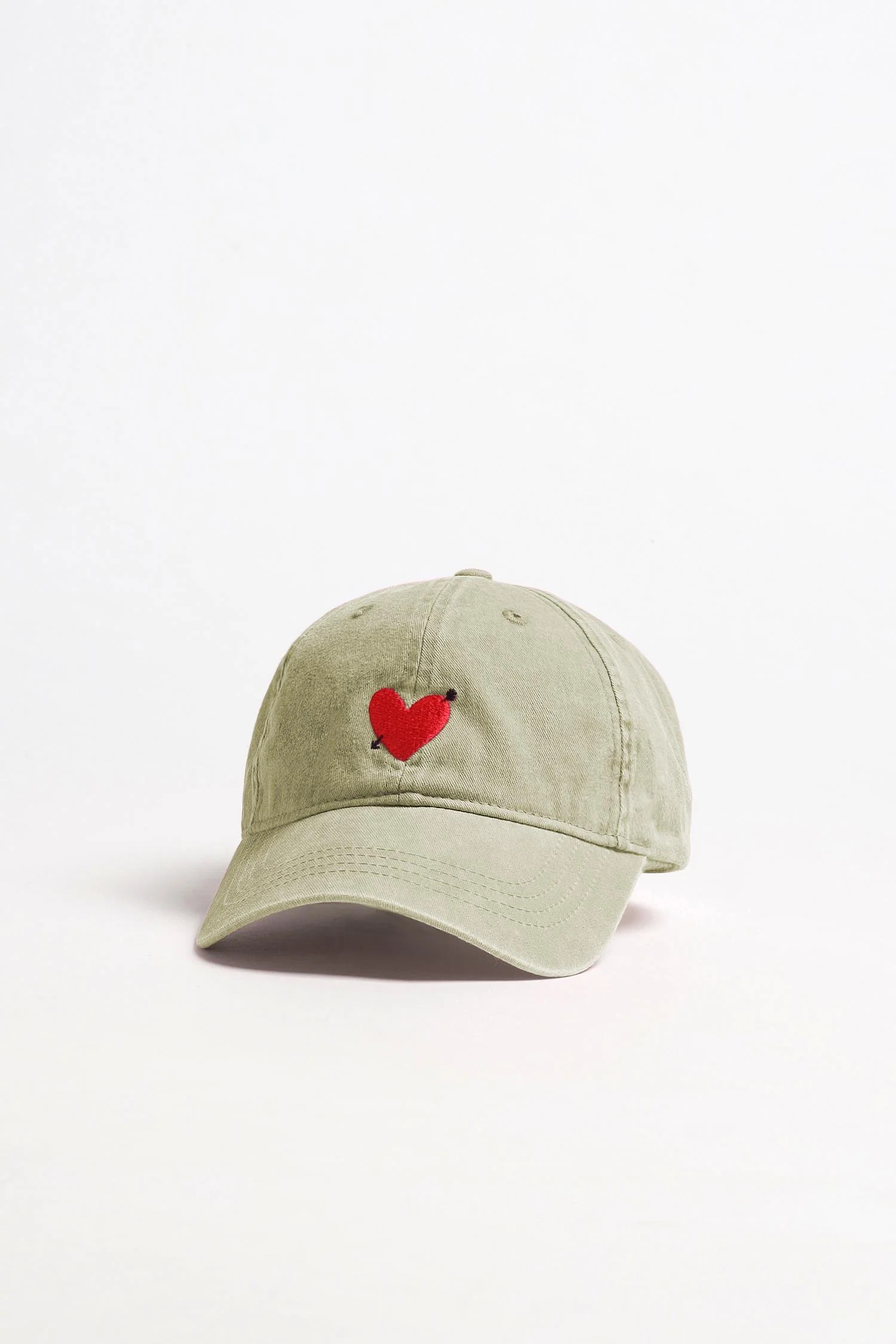 Cap Heart in Washed Oliv | ANITA HASS