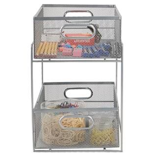 Mind Reader 2-Tier Metal Mesh Organizer Slide Out Basket Drawer | Michaels Stores