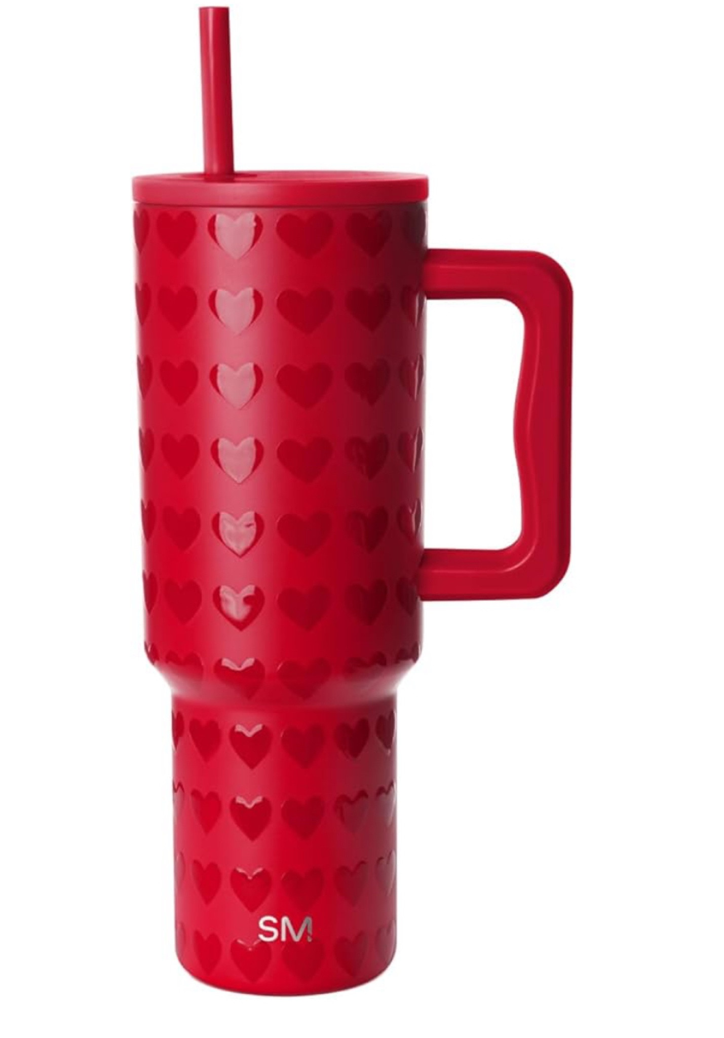 Simple Modern Valentines Day 40 oz Tumbler with Handle and Straw Lid | Gift Insulated Reusable Stainless Steel Water Bottle Travel Mug Cupholder Use | Gifts for Women | Trek Collection | Red Hearts vday

#LTKSeasonal #LTKFindsUnder50 #LTKStyleTip