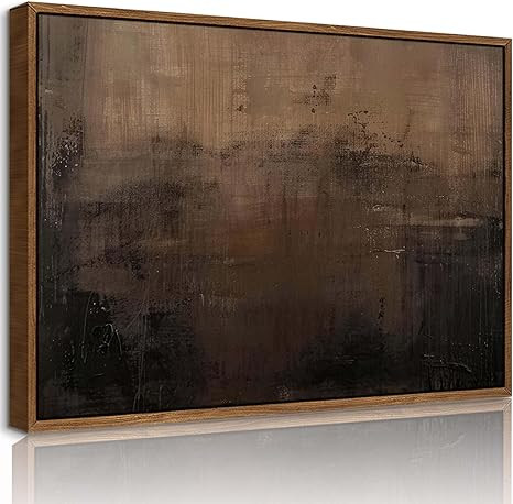Framed,Large modern, Chic, Earthy, Abstract aesthetic wall art,Canvas print, Suitable for office,... | Amazon (US)