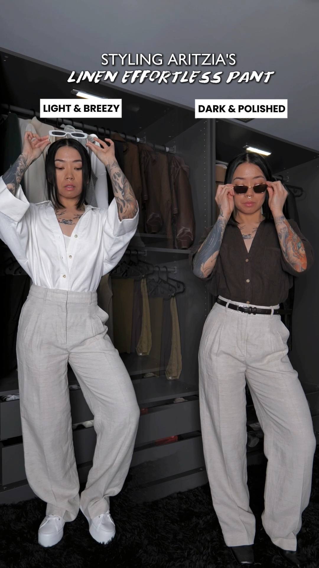 Styling Aritzia’s Linen Effortless Pant! 

Both tops from Zara 🫶🏻
Belt from Banana Republic 
White shoes from SUPERGA

#LTKPetite #LTKStyleTip #LTKWorkwear