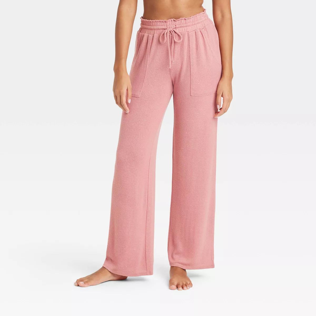 Women's Perfectly Cozy Wide Leg Lounge Pants - Stars Above™ Pink 2X | Target