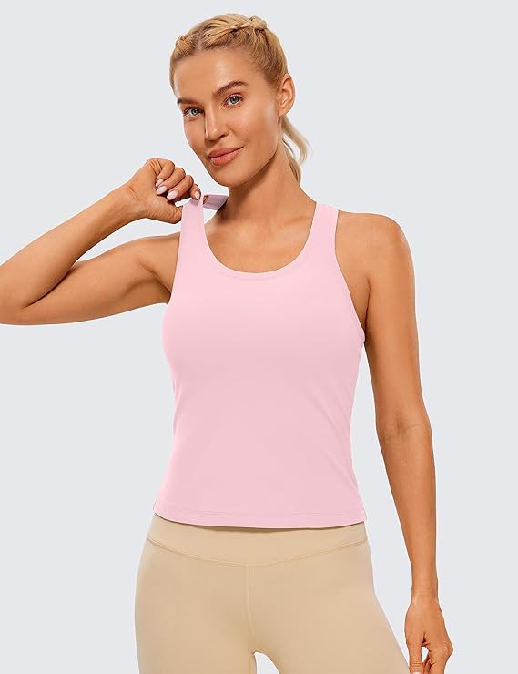CRZ YOGA Butterluxe Racerback Workout Tank Tops for Women Sleeveless Gym Tops Athletic Yoga Shirt... | Amazon (US)