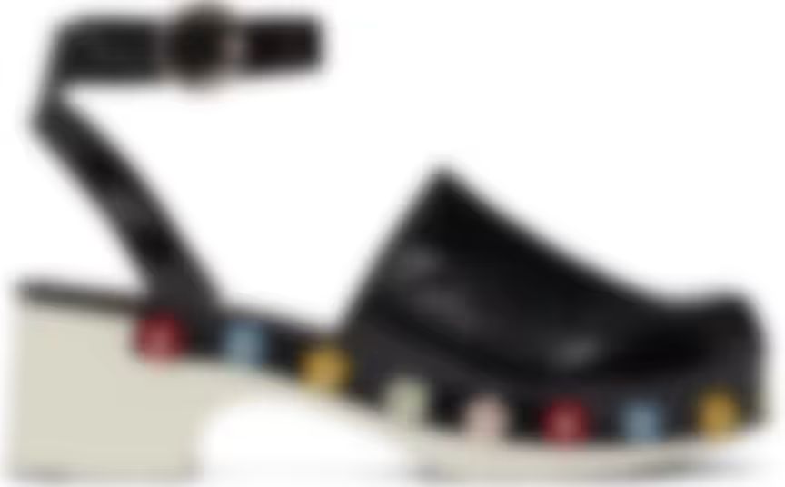 SSENSE Exclusive Black Flower Bibi Heels | SSENSE