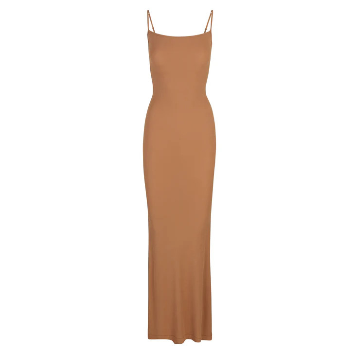 SOFT LOUNGE LONG SLIP DRESS | SKIMS (US)