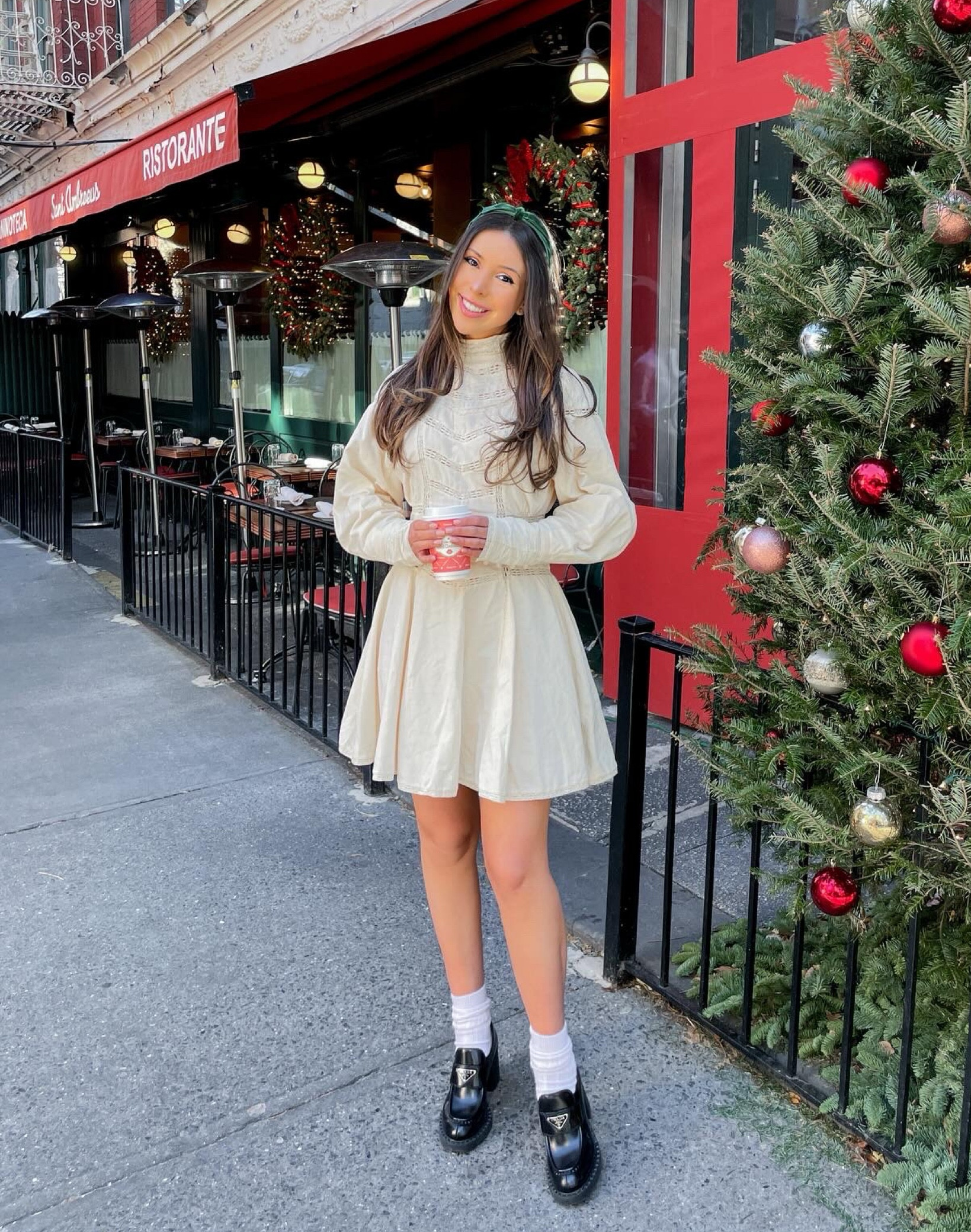 It’s giving Samantha Parkington if she lived in the West Village and shopped at Free People. The ankle sock and loafers pairing totally complete this real-life American girl doll look. 

#LTKstyletip #LTKshoecrush #LTKSeasonal