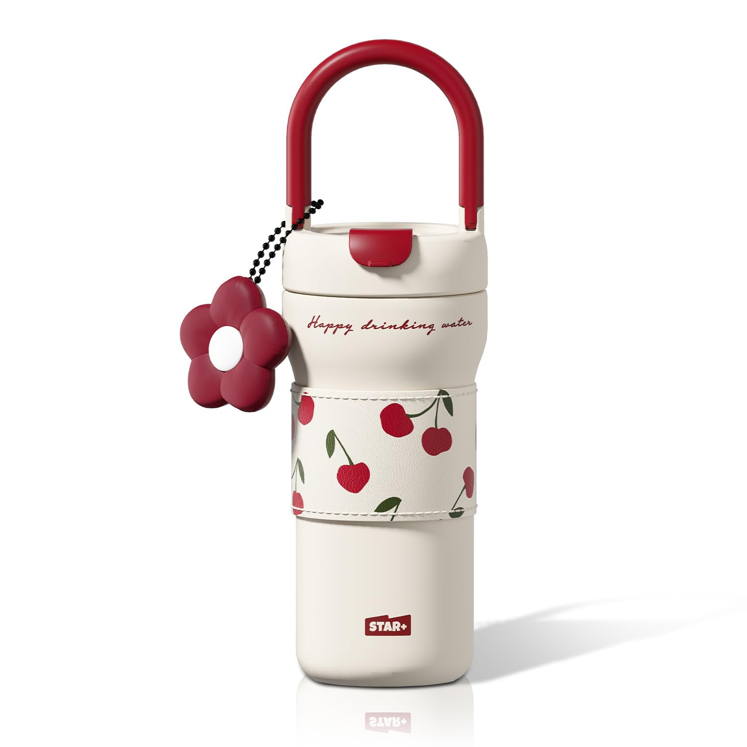 24 oz Insulated Tumbler Drinks Flask for Women, Stainless Steel Leak Proof Water Bottle Fits in C... | Amazon (US)