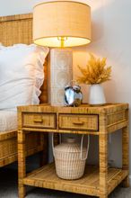 Hayes 2-Drawer Rattan Side Table | Auden & Avery