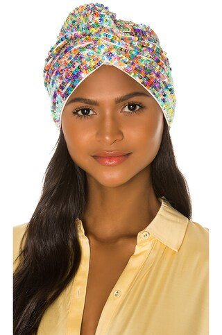 Maryjane Claverol Adele Turban in Rainbow from Revolve.com | Revolve Clothing (Global)