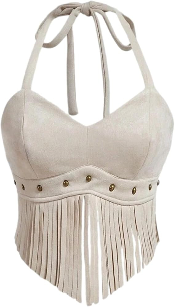 Country Concert Outfit for Women Fringe Western Rodeo Cowgirl Shirts 70s Hippie Tops with Tassel | Amazon (US)