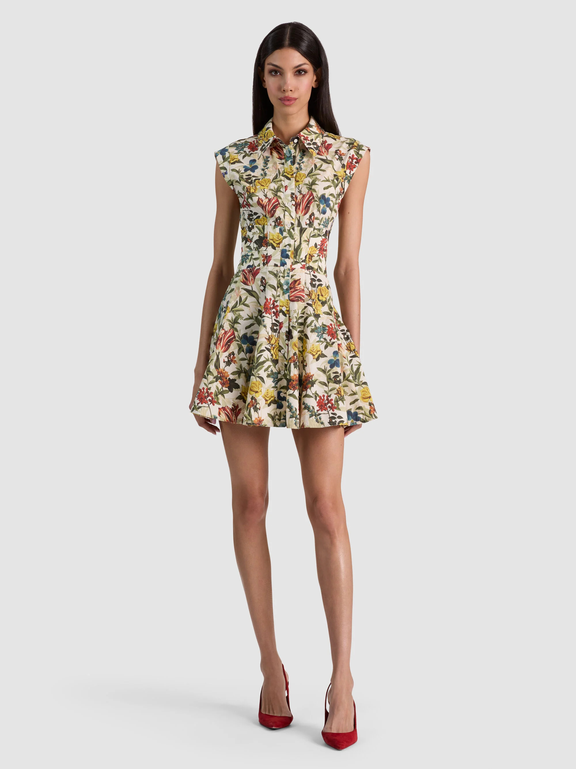 KIM CORSET SHIRT DRESS | Alice + Olivia