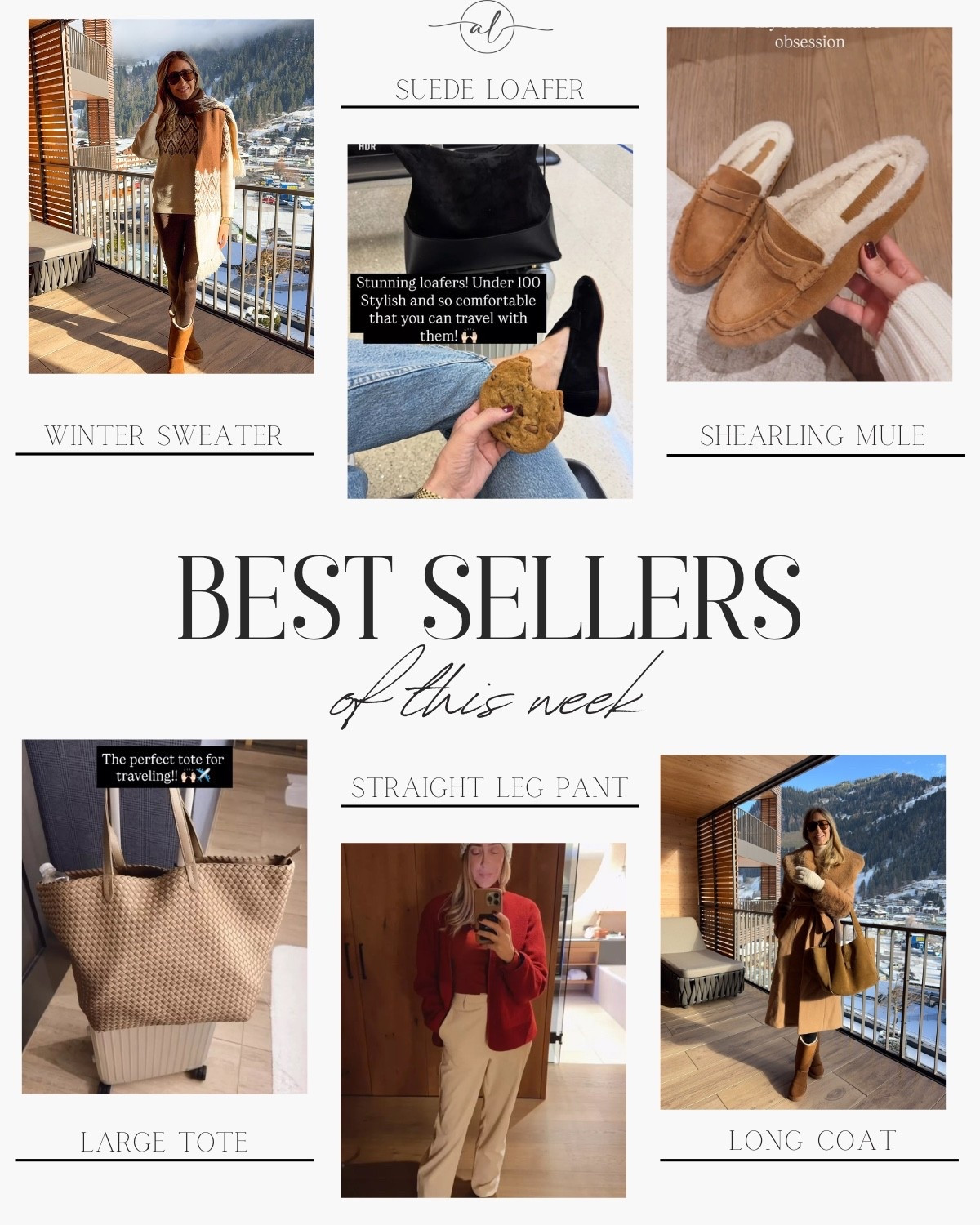 Best seller of this week - long coat, winter sweater, suede loafer, shearling mule, large tote, straight leg pant

#LTKSeasonal #LTKU #LTKootd