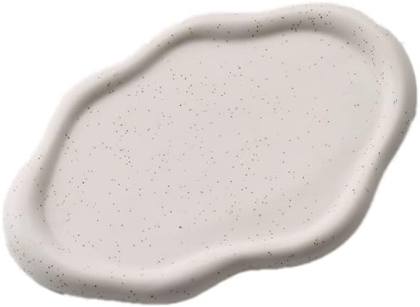 MOWUQEEN Ceramic Trinket Tray,Vanity Oval Storage Tray, Trinket Jewelry Holder, jewelry Rings Ear... | Amazon (US)