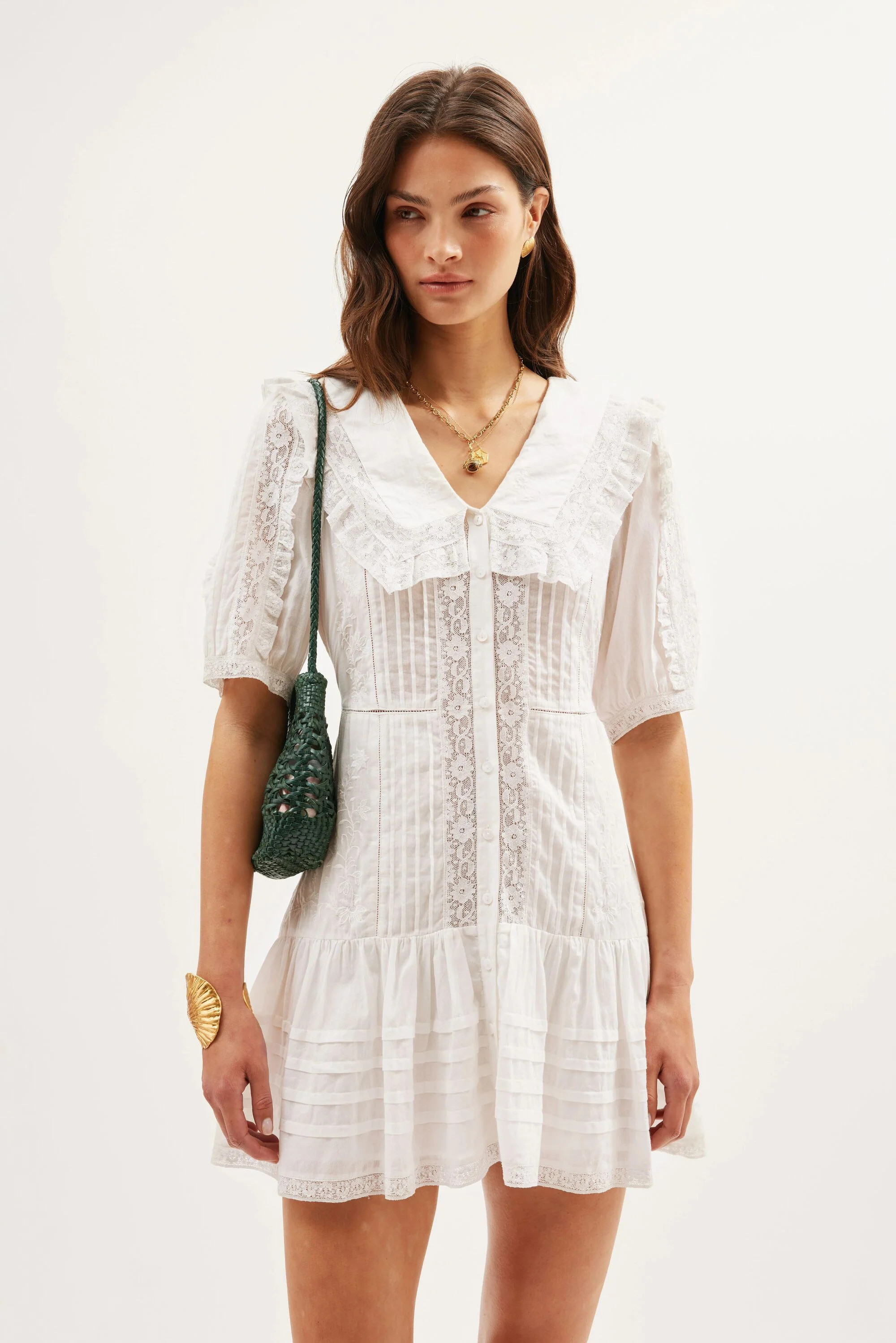 Dove  -  Pansy Embroidery White | Rixo