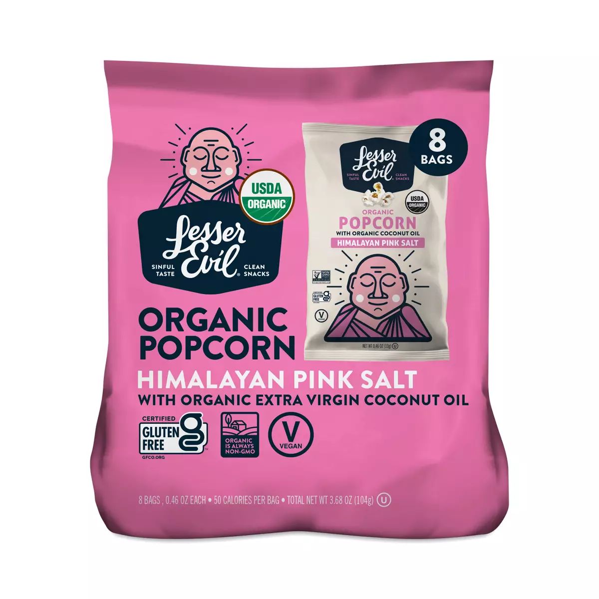 Organic Himalayan Pink Salt Popcorn Snack Pack | Thrive Market
