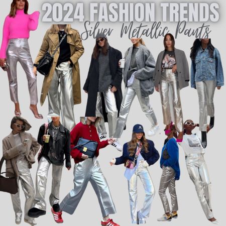 2024 Fashion Trends: Silver Metallic Pants

#LTKstyletip #LTKover40 #LTKfindsunder100