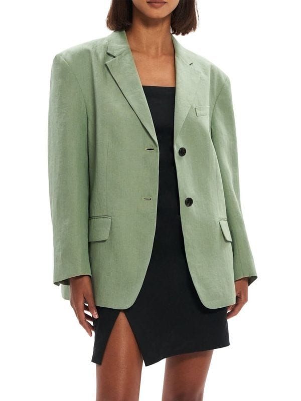 Galena Linen Single Breasted Blazer | Saks Fifth Avenue OFF 5TH