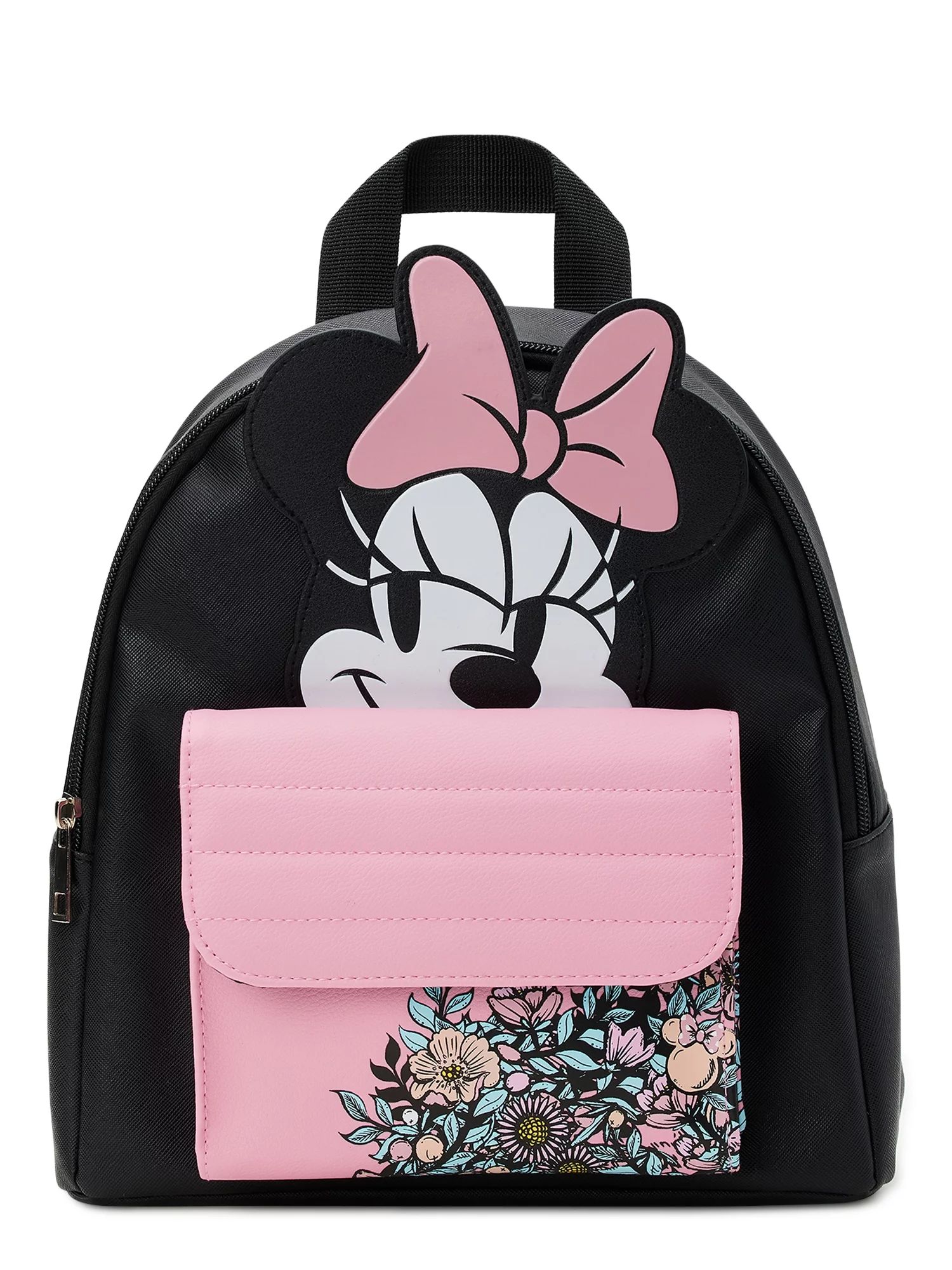 Disney Women's Minnie Mouse Graphic Mini Backpack, Black | Walmart (US)
