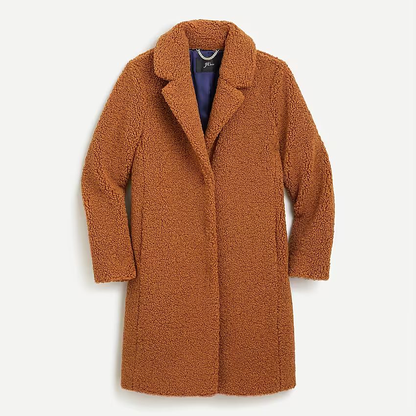 Teddy sherpa topcoat | J.Crew US