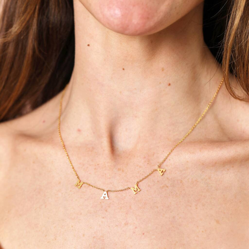 Mama Pendant Necklace In Gold | Not On The High Street