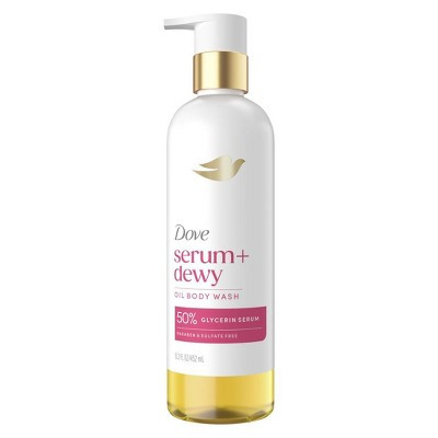 Dove Beauty Serum+Dewy Oil Body Wash - 50% Glycerin Serum - 15.3 fl oz: Vegan, For Normal to Dry Skin, Floral Scent | Target