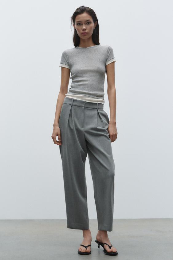 PLEATED CHINO PANTS | Zara US