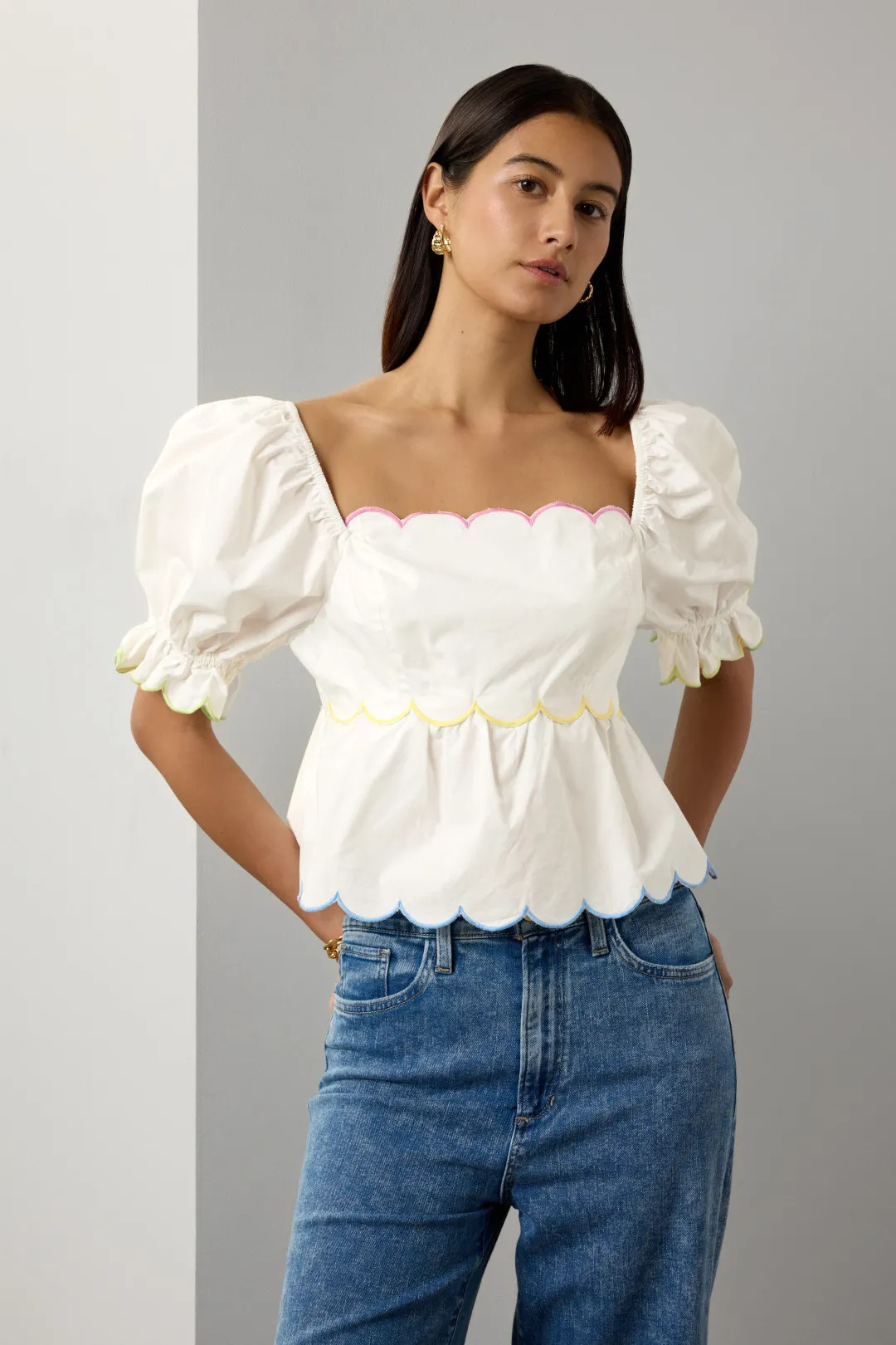 Scallop Top | Rent the Runway