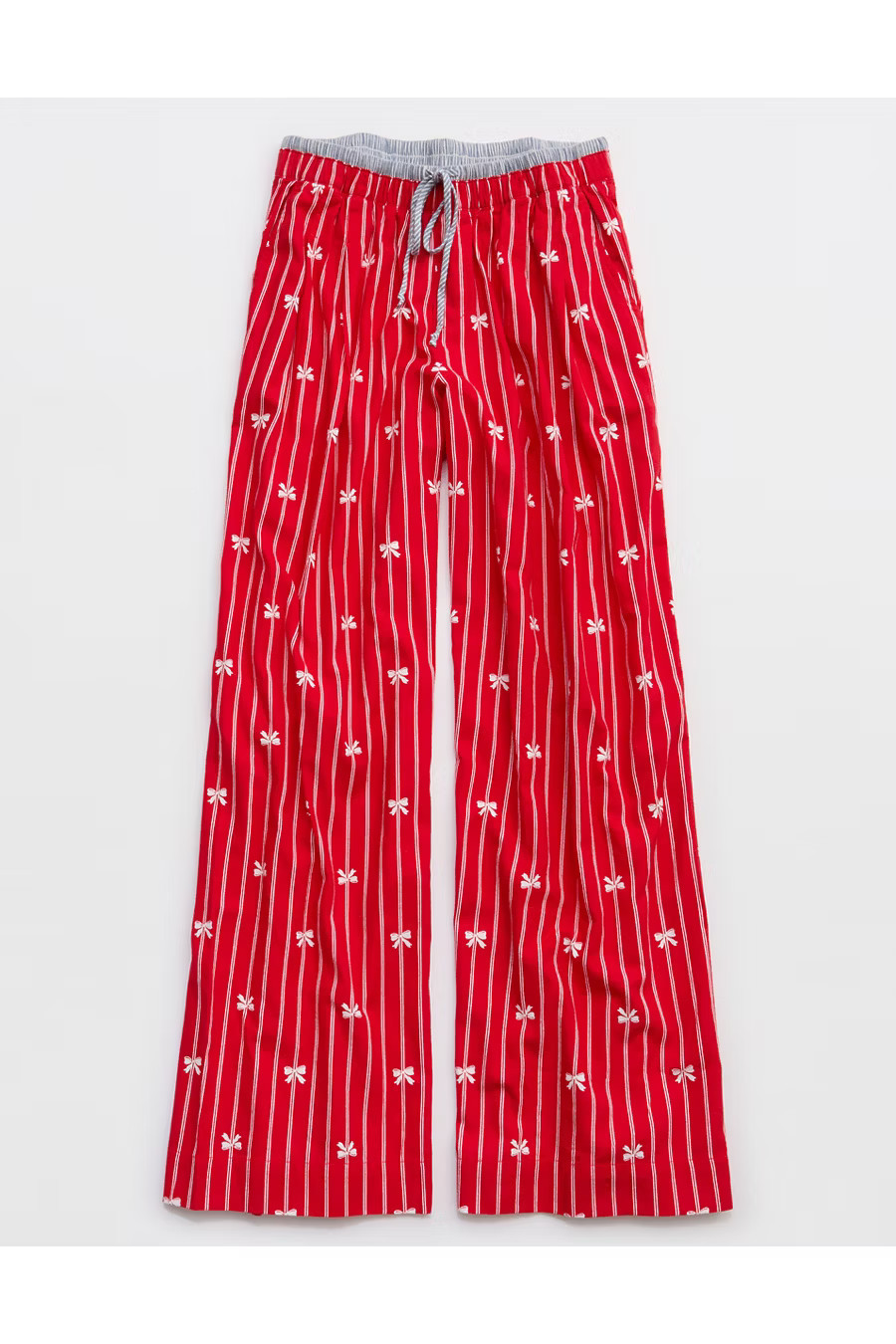 Aerie Street Flannel Trouser PJ Women's Bright Red XXS | American Eagle Outfitters (US & CA)