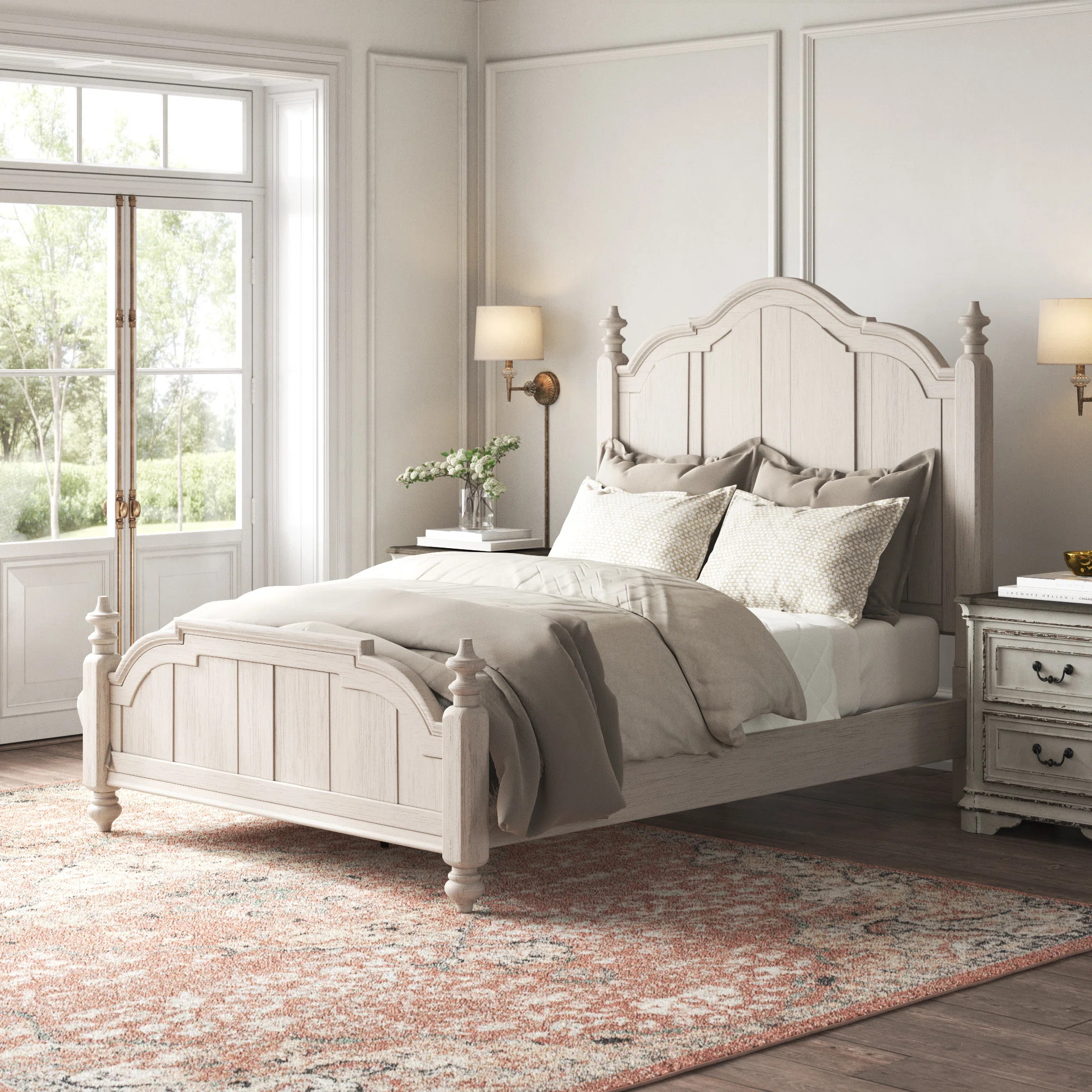 Harlowe King Poster Bed w/ Turned Finials | Wayfair North America