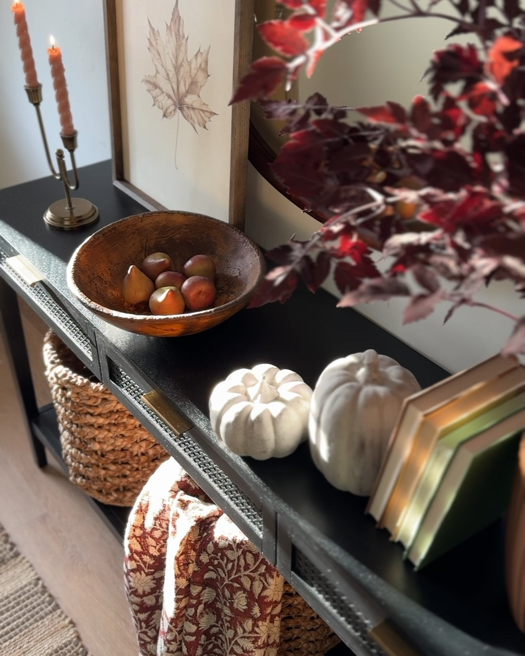 Fall entryway, fall home decor, console table styling, black target console table, studio McGee

#LTKHome #LTKSaleAlert #LTKStyleTip