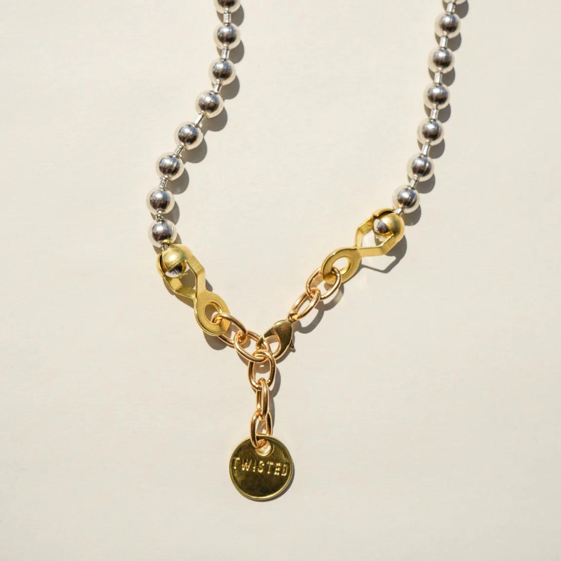 Ball & chain necklace | Twisted Silver