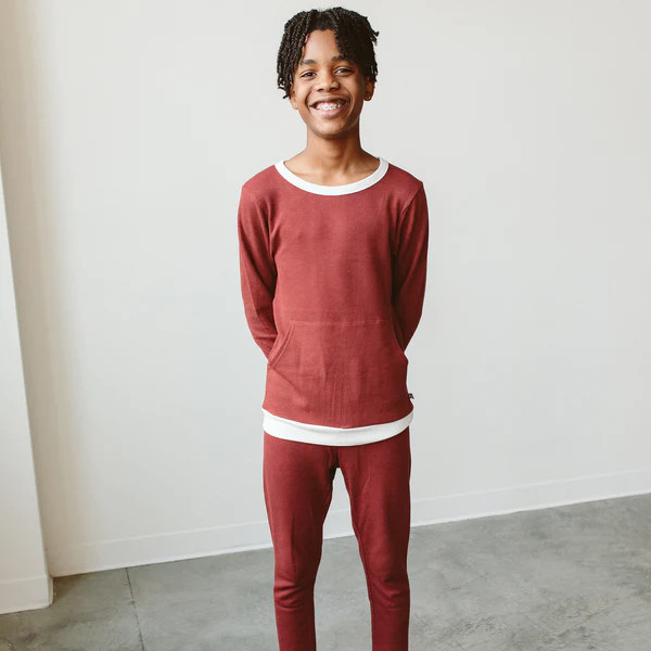 THERMAL JOGGER SET | COCOA + CREAM | goumi