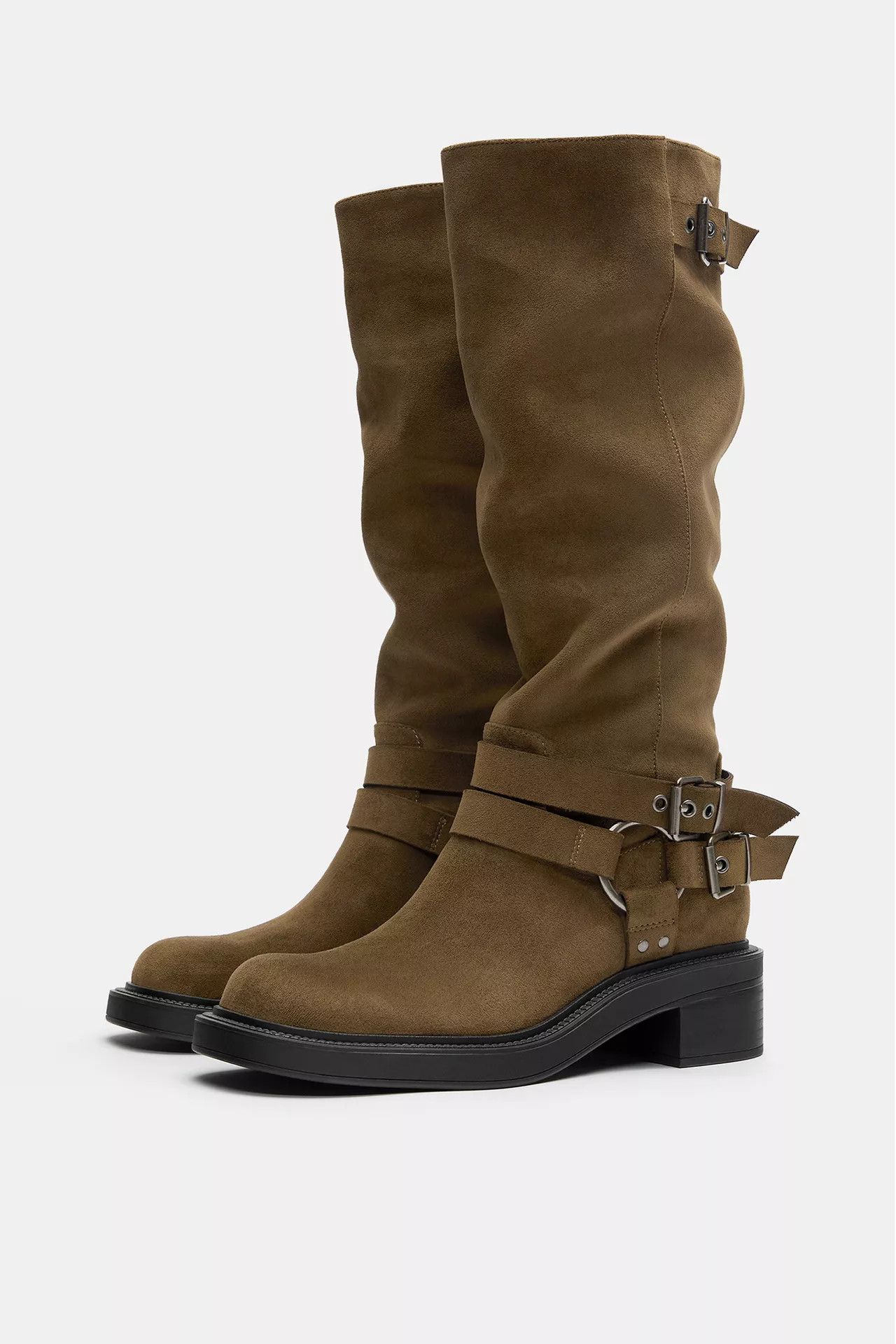 Biker buckle boots | PULL and BEAR UK