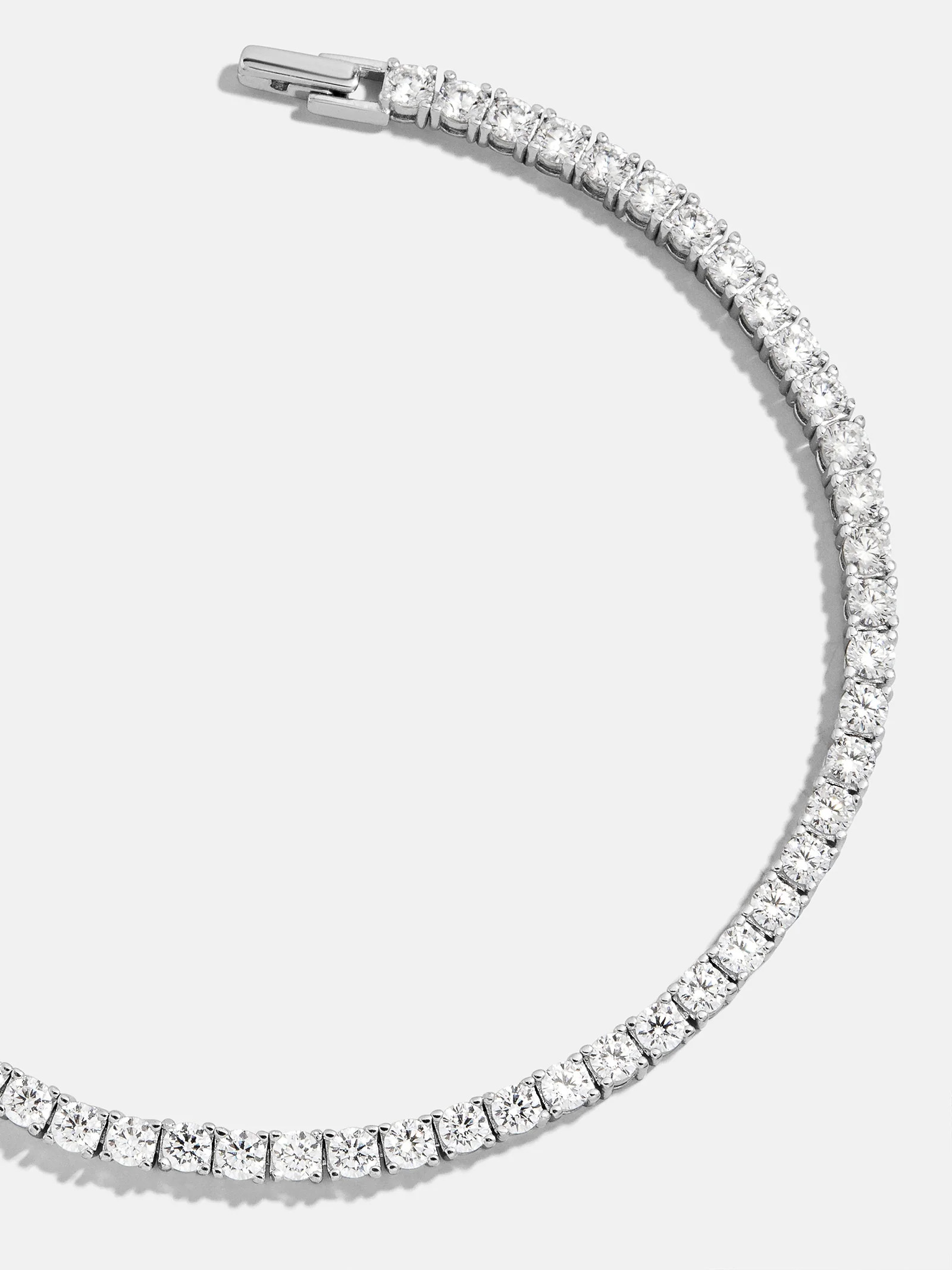 Billie Sterling Silver Tennis Bracelet  - Sterling Silver | BaubleBar