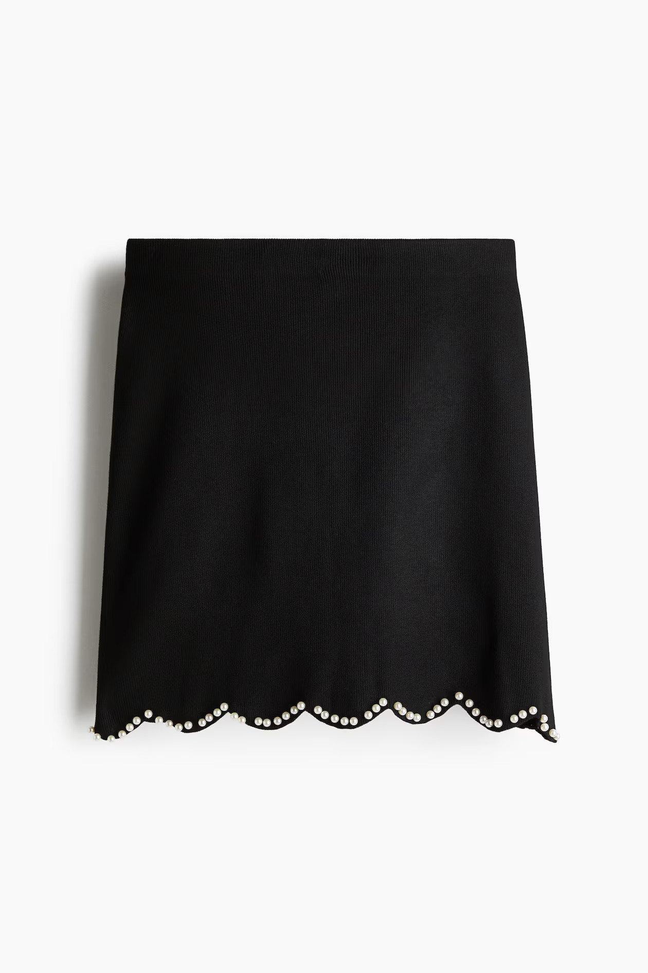 Bead-Embellished Knit Skirt | H&M (US + CA)