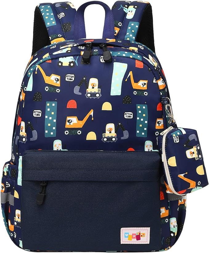mygreen Preschool Backpack, Little Kid Backpacks for Boys and Girls with Chest Strap | Amazon (US)
