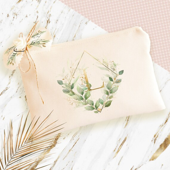 Bridesmaid Gift Personalized Bridesmaid Proposal Makeup Bag Monogram Maid of Honor Proposal Gifts... | Etsy (US)