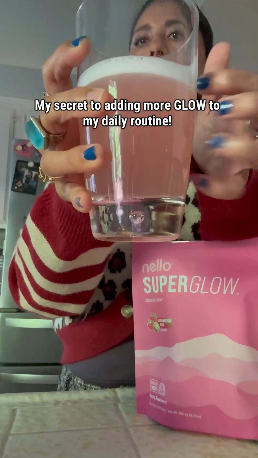Adding a little extra glow to my day with Nello SuperGlow! 💖✨ I love finding easy ways to add wellness to my busy mom routine. A refreshing little self-care moment that fits right into my day! 🌿

Nello SuperGlow, Nello wellness, daily wellness routine, beauty and wellness, glow routine, beauty supplements, wellness essentials, daily self care, healthy lifestyle, busy mom wellness, women's wellness, beauty routine, wellness products, self care essentials, daily beauty routine, wellness finds, LTK wellness finds, glow from within