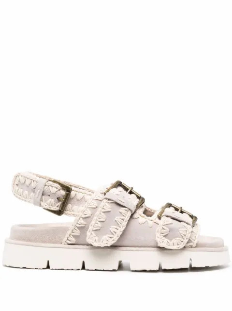 Bio crochet-stitch sandals | Farfetch (US)