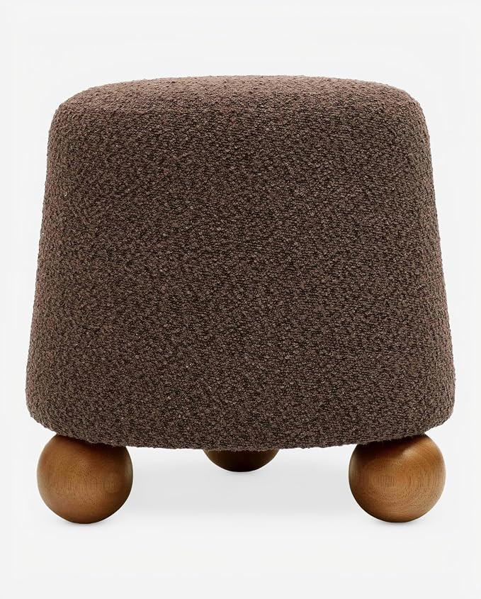 Tov Furniture Jaine Upholstered Stool (Chocolate Brown) | Amazon (US)