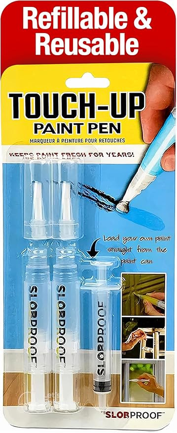 Slobproof Refillable Touch-Up Paint Pen, Mess-Free, Reusable Wall Paint Repair Tool, Precise Appl... | Amazon (US)