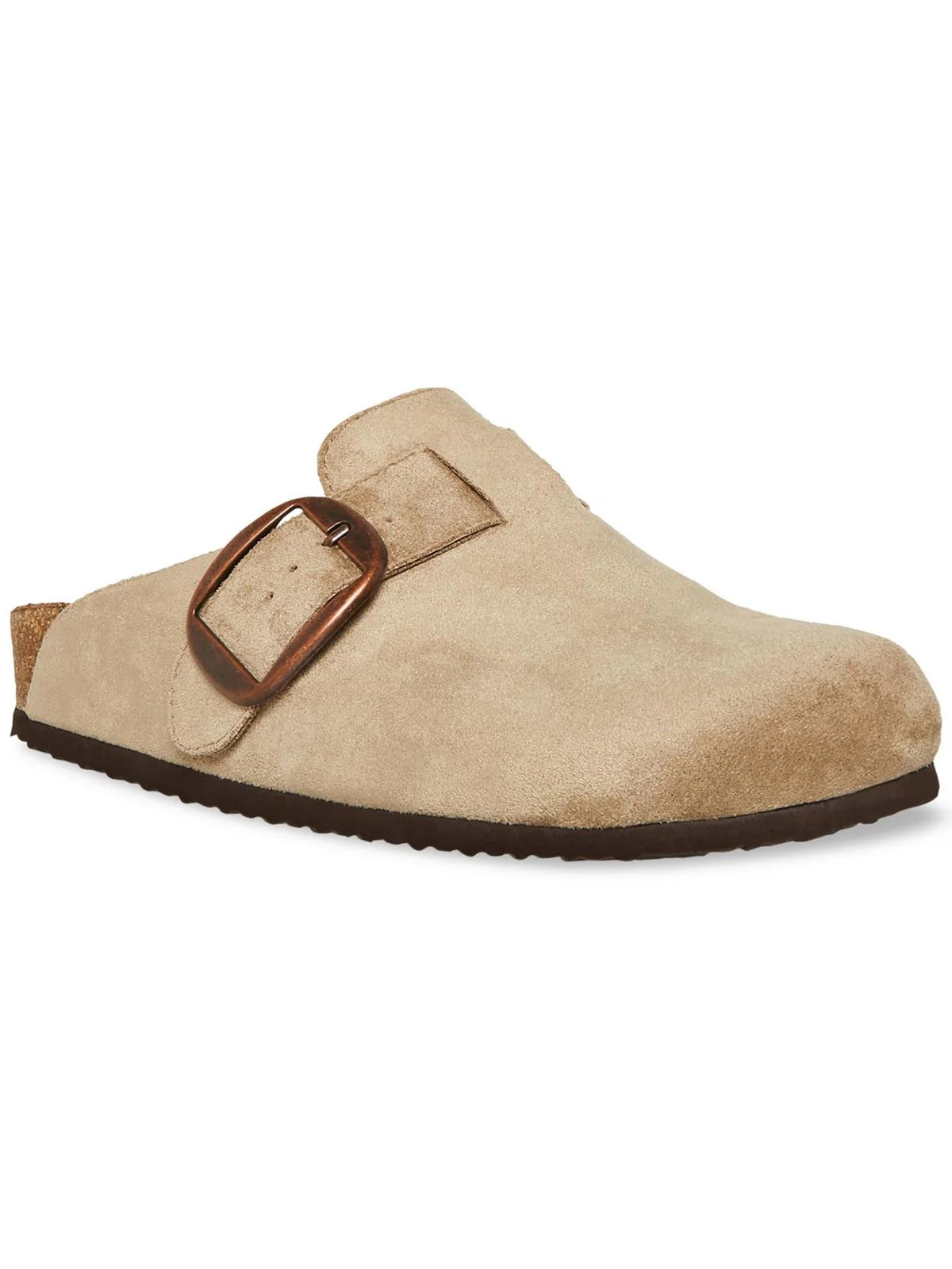 Prim Womens Faux Suede Closed Toe Mule Sandals | Shop Simon