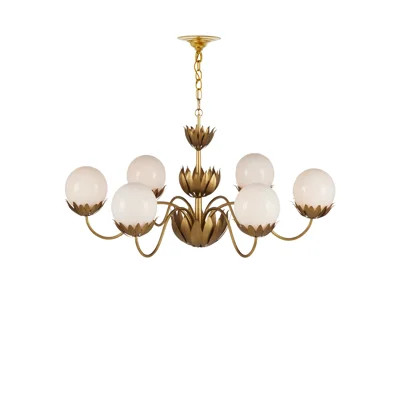 Mirasole 6 - Light Wrought Iron Dimmable Classic / Traditional Chandelier | Wayfair North America