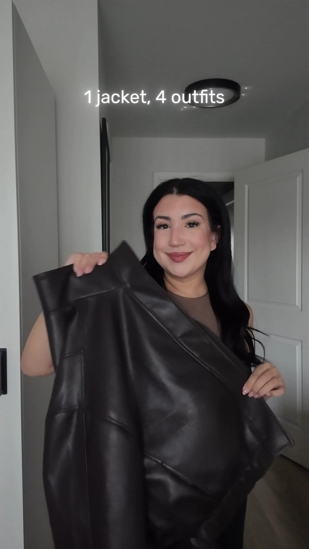 Jacket fits oversized 