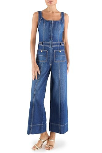 Ramy Brook Women's Janet Jumpsuit, Medium Wash, 28 | Amazon (US)