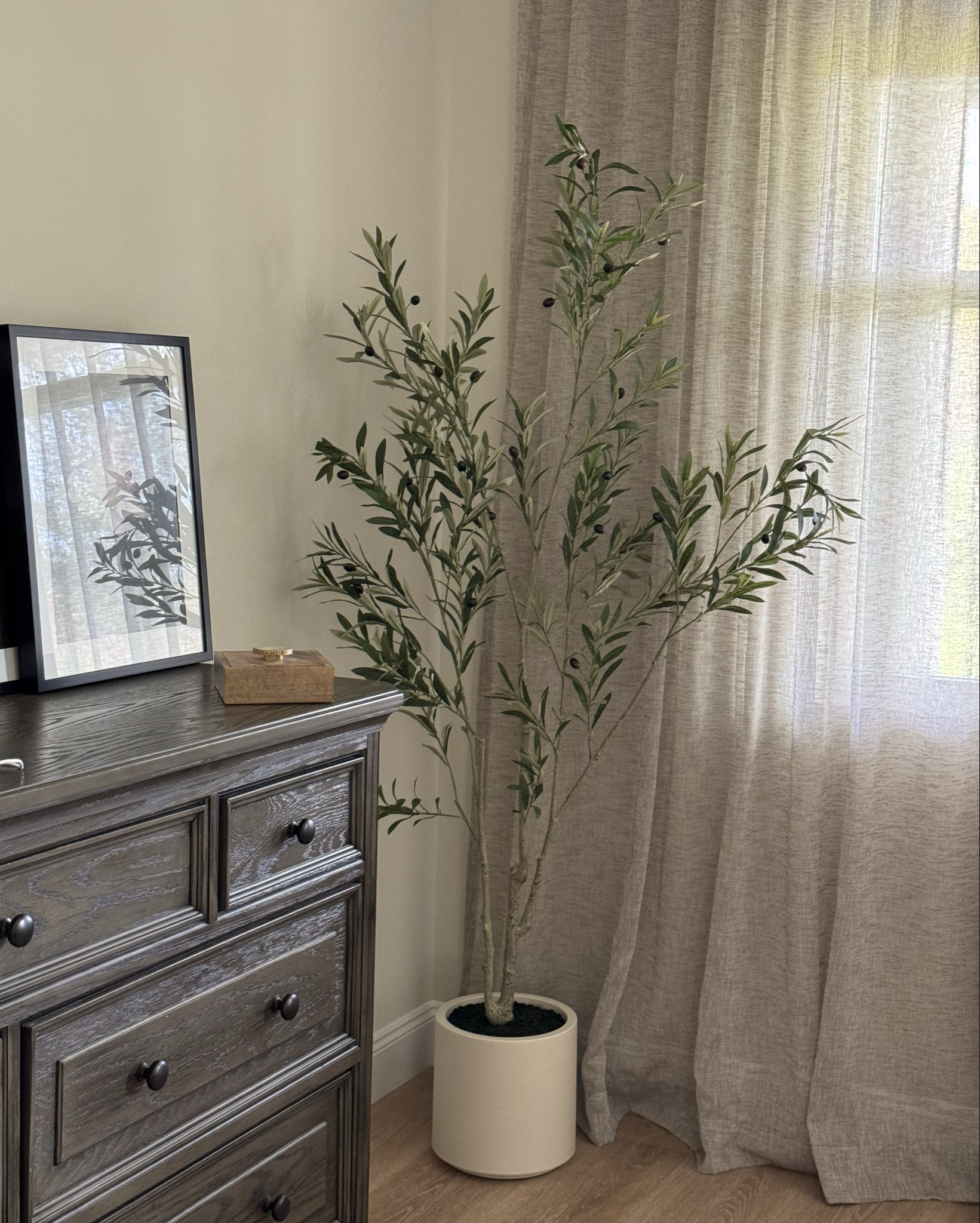 Cannot get over this beautiful addition to our bedroom! 
Although this olive tree is faux but the branches( pic 3) are made to imitate real wood, thats what makes all the difference with this tree!

Perfect Christmas gift idea for your loved ones ❤️

Olive tree
Bedroom decor
Cozy decor

#LTKGiftGuide #LTKHoliday #LTKSeasonal