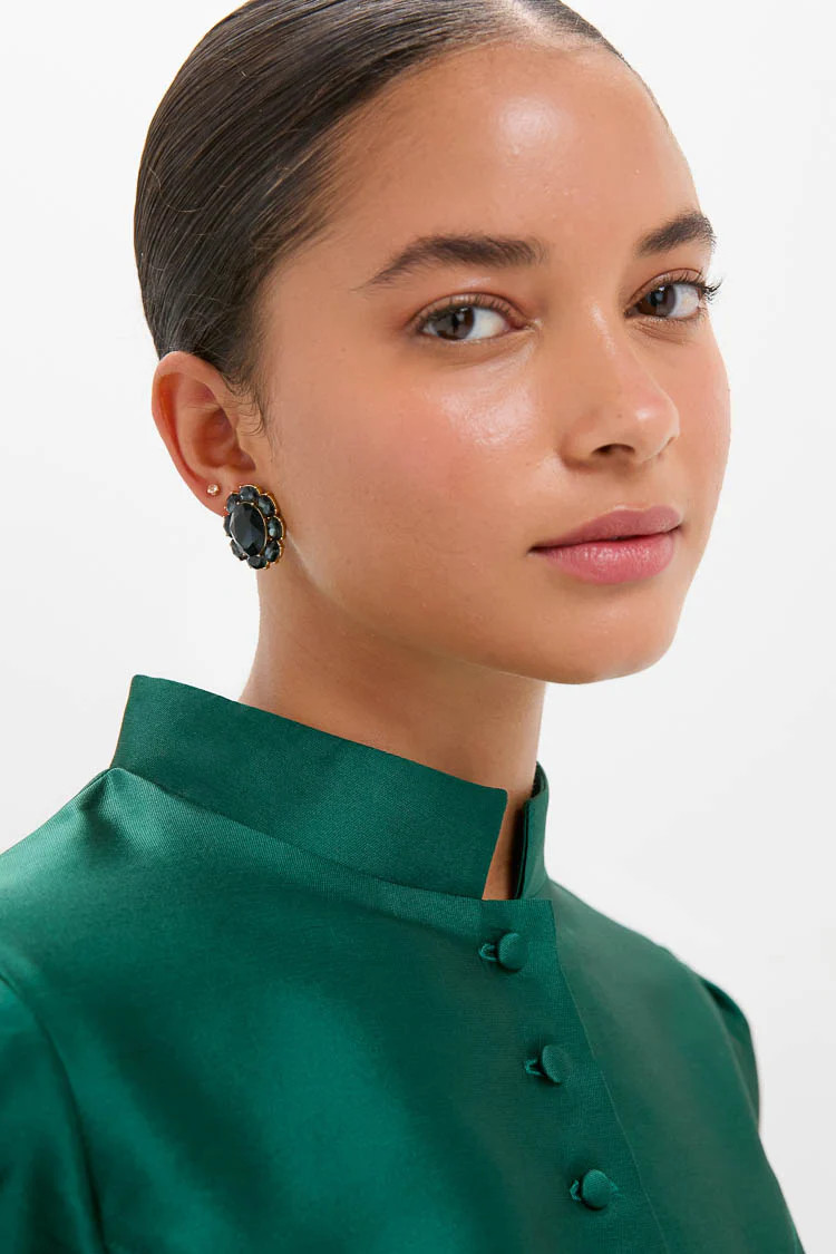 Navy Crystal Emaline Studs | Tuckernuck (US)