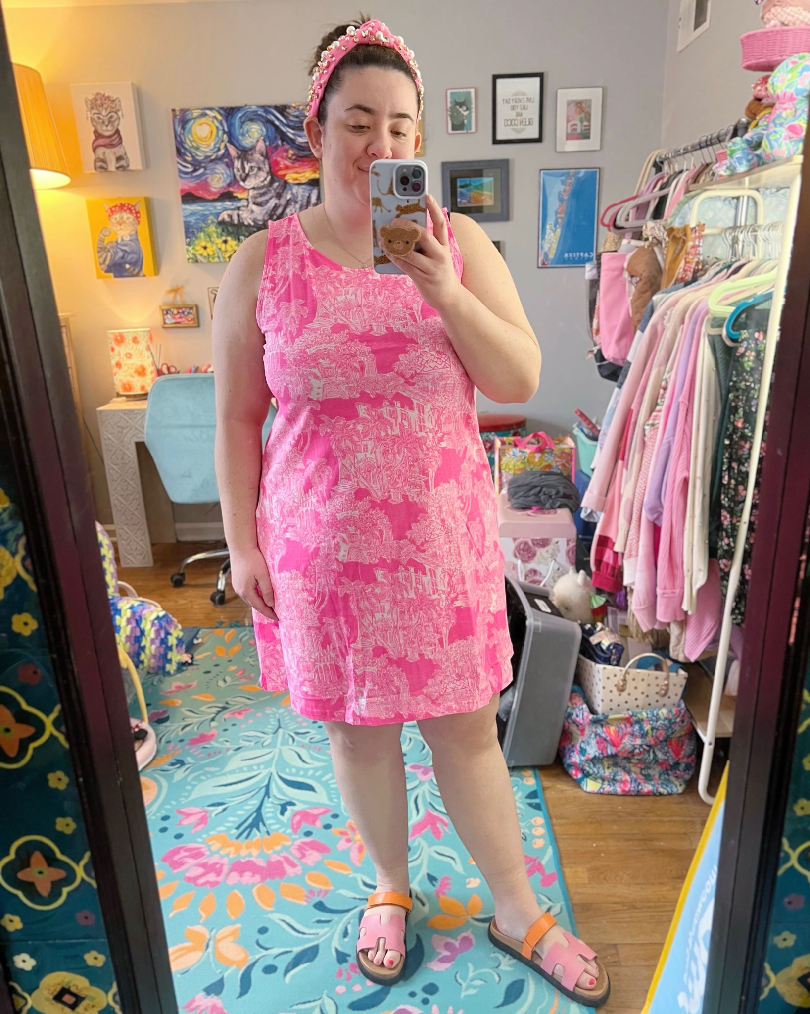 Lilly Pulitzer 65th Anniversary pink toile print Palm Beach Kristen Dress 🌴 

Vacation dress, resort wear, colorful style, preppy style 

#LTKSeasonal