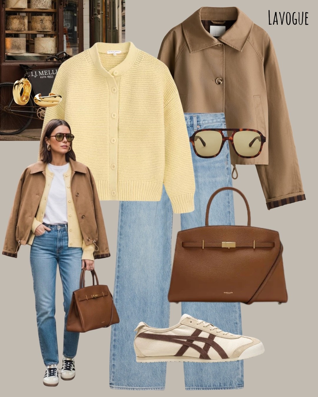 Beige trench over a light yellow cardigan, classic blue jeans, and comfy sneakers. Finished with a tan bag for a simple, polished everyday look. Easy neutral layers for a casual day out 🤍
Everything is linked below ✨

#LTKootd #LTKSeasonal #LTKWorkwear