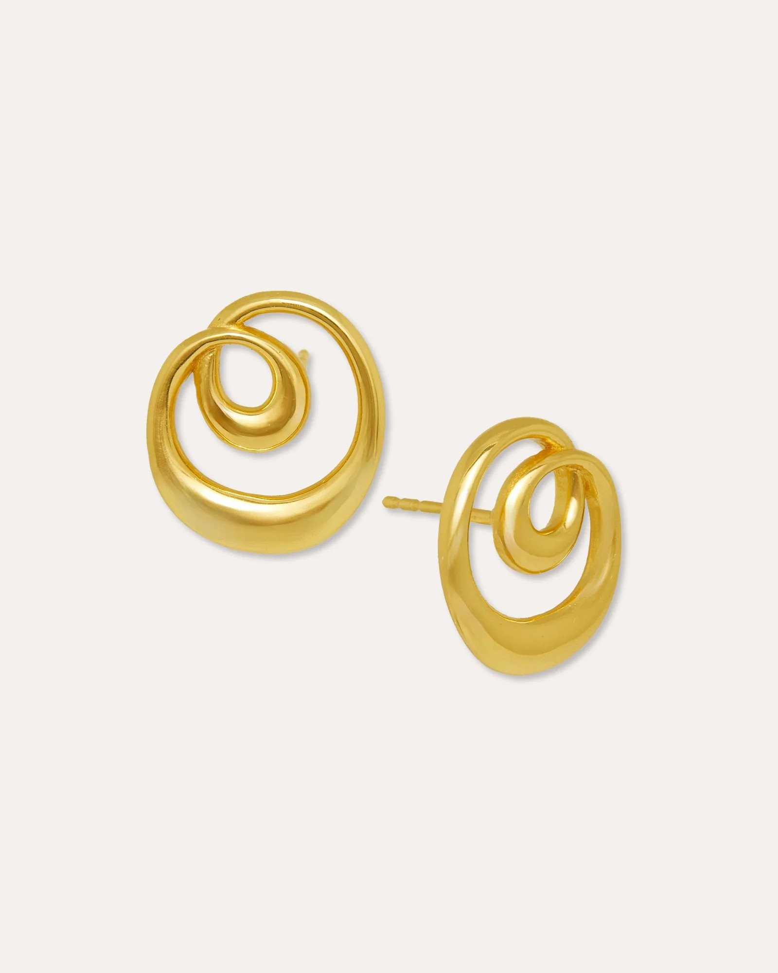 Dalia Twist Gold Stud Earrings | Ottoman Hands Jewellery | Ottoman Hands